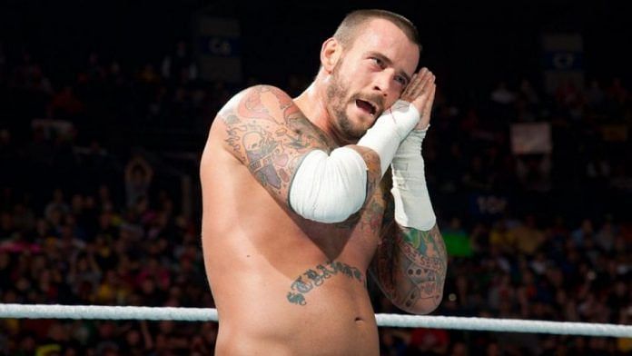 CM Punk calling for the